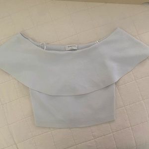 Aritzia Babaton off the shoulder crop top